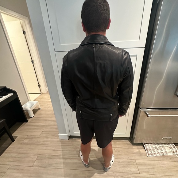 Men’s Mackage leather biker jacket - Picture 16 of 16